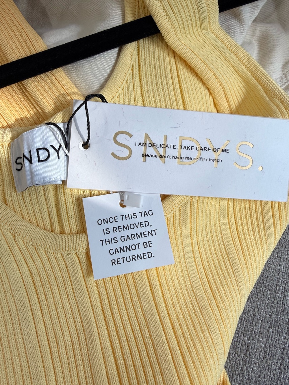 SNDYS Odessa Knit Maxi Dress in Mango Ombre NWT - Picture 7 of 7
